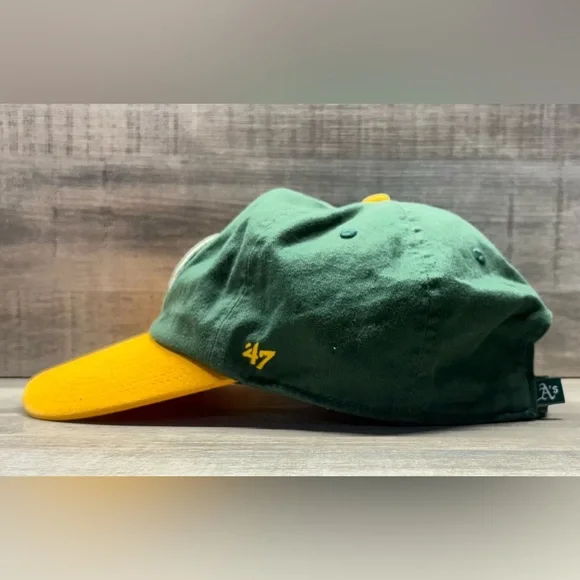 Oakland A’s Athletics MLB StrapBack Dad Hat ‘47 Brand - Picture 3 of 8
